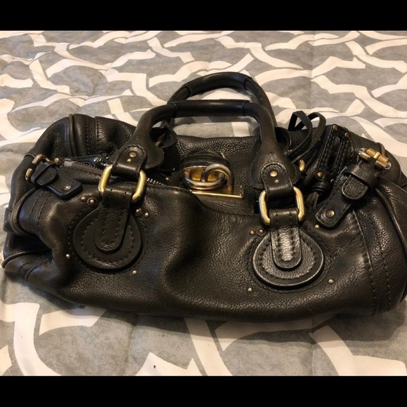 Authentic Black Chloe Leather Handbag - Picture 11 of 12
